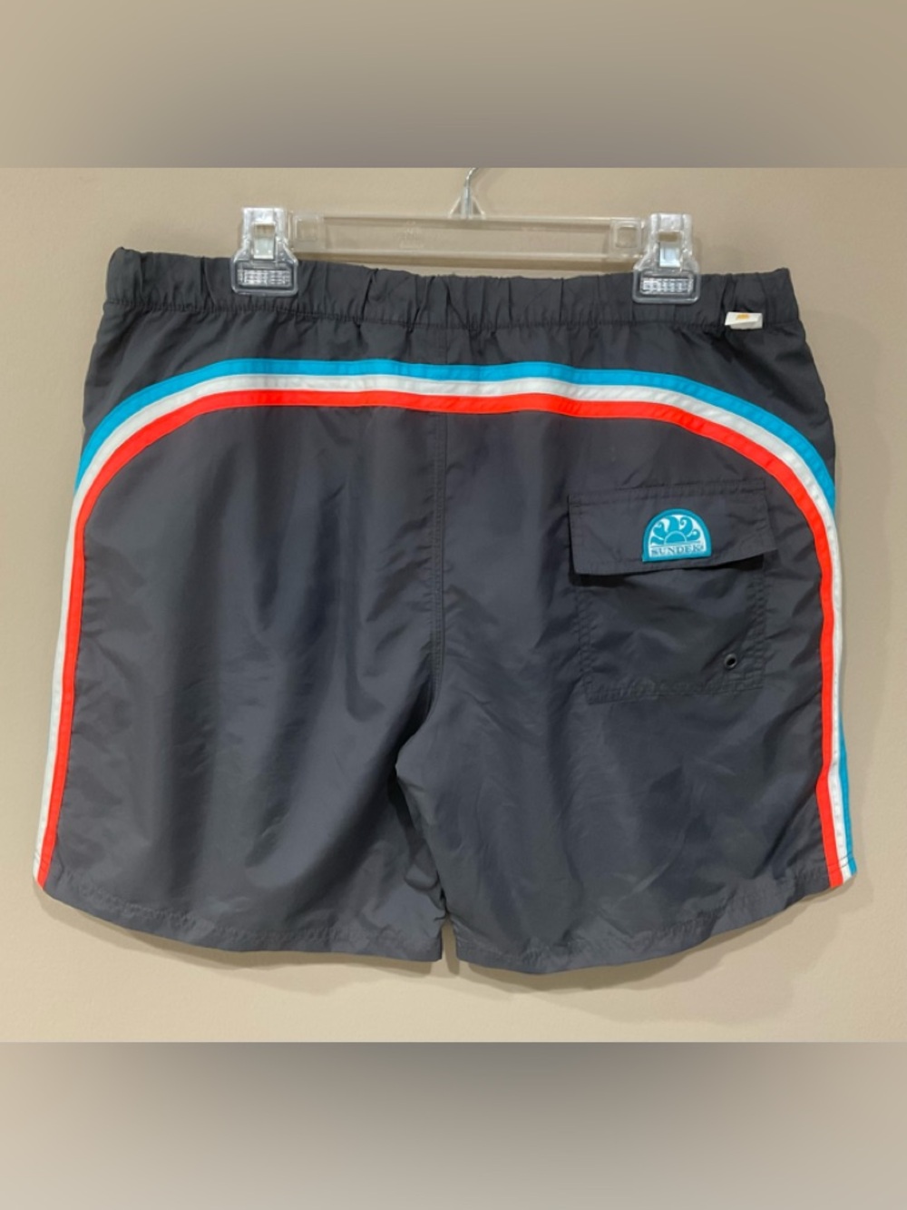 🌹🌹🌹 Sundek Men’s Swim Shorts, Adjustable Waist, Pockets, L
